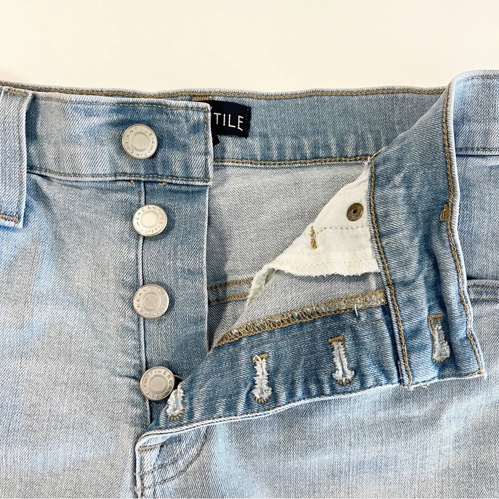 ✖️SOLD✖️•J.CREW• Button Front High Rise Denim Shorts L4673 Size 25 - Picture 8 of 10